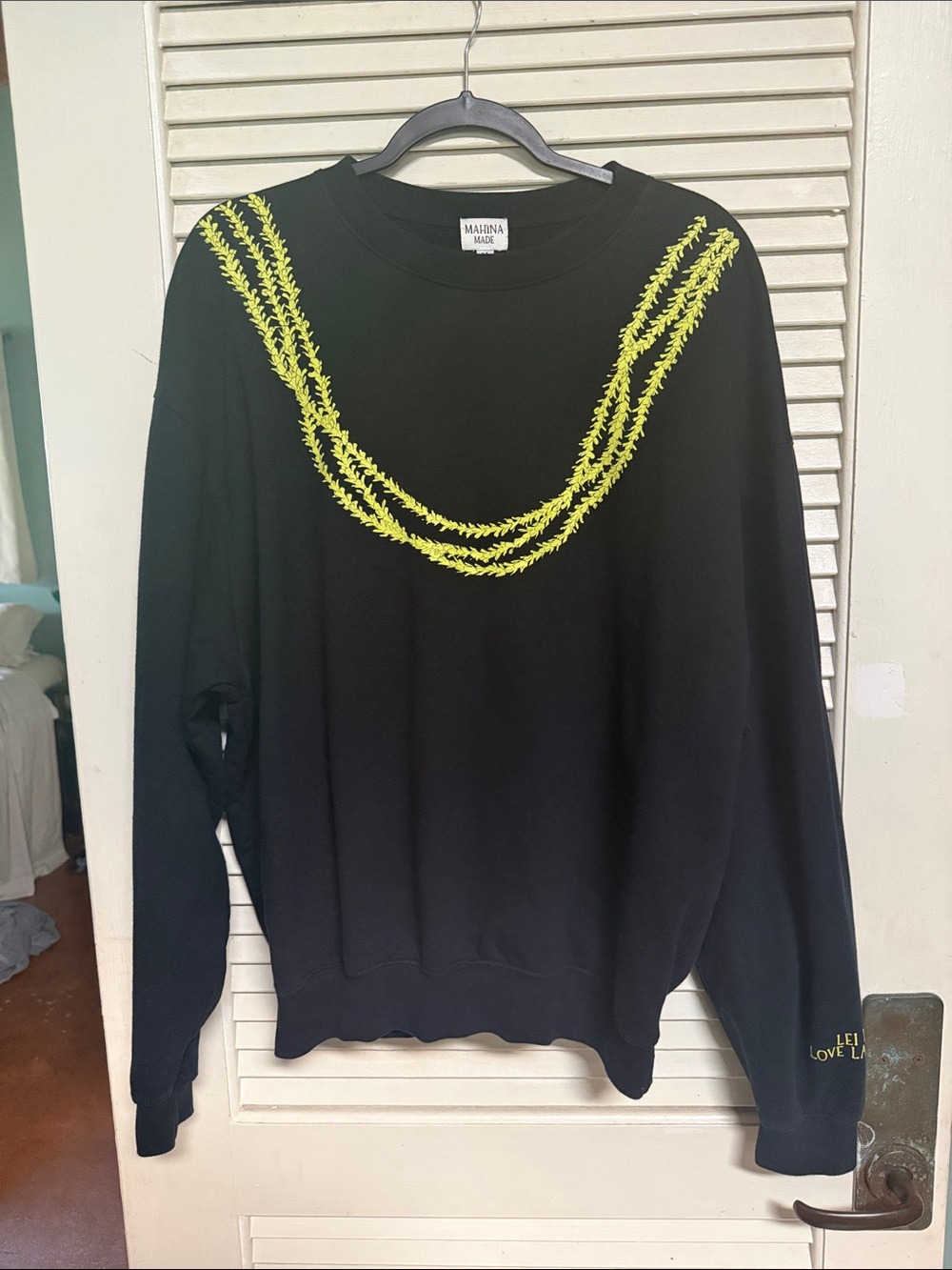 Mahina Made Crew Neck Sweater Lei Pakalana